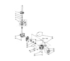 Whirlpool LSN1000JQ0 brake/clutch/gearcase/motor/pump diagram
