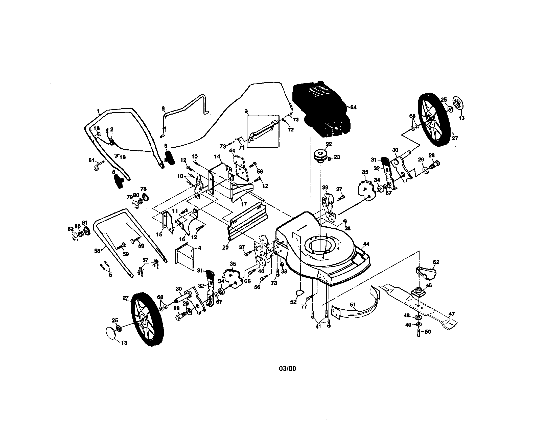 Rotary lawn mower