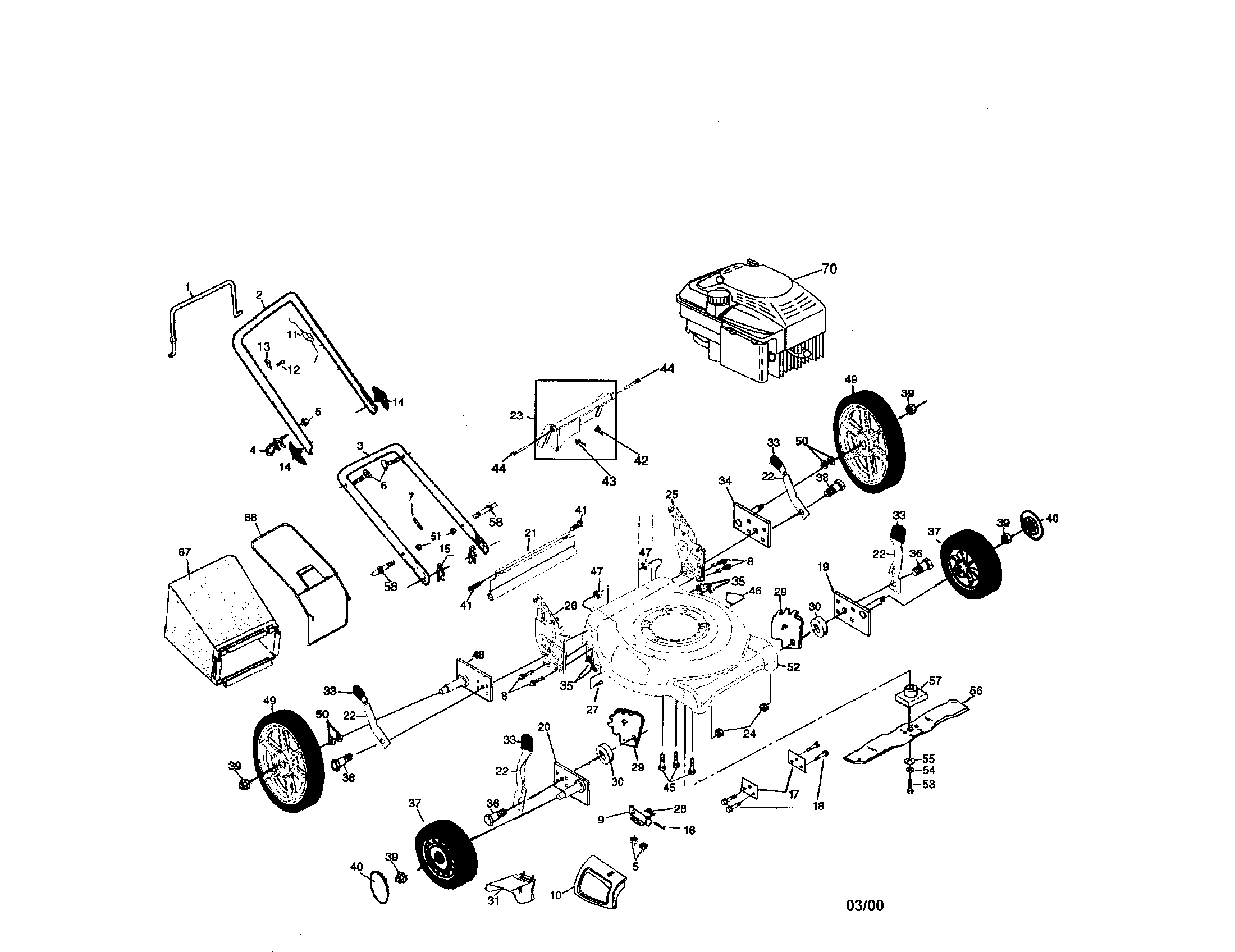Rotary lawn mower