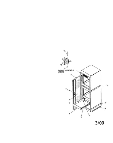 Full length side cabinet