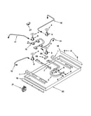 Burner box/gas valves/switches