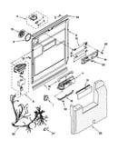 Door and latch