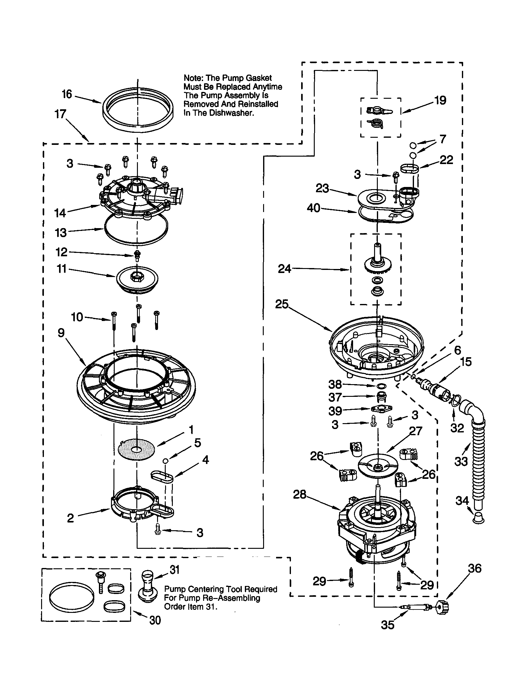 Pump and motor