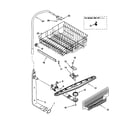 Kenmore 66515722990 upper dishrack and water feed diagram
