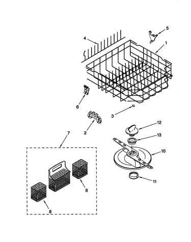 Lower dishrack