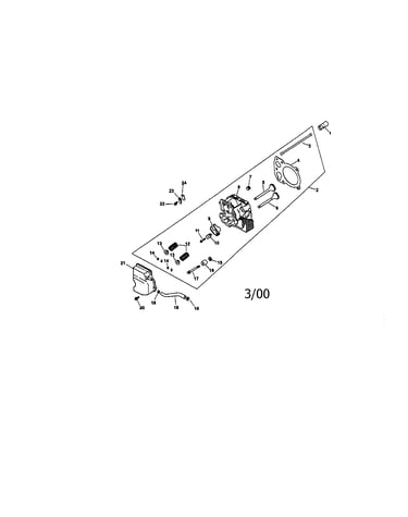 Cylinder head, valve and breather