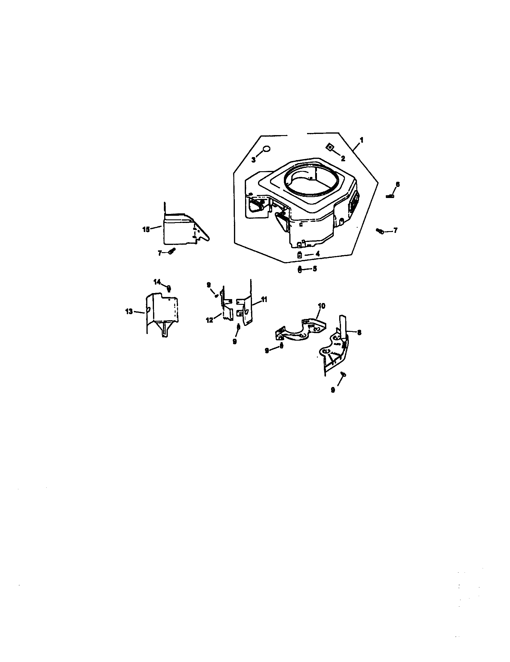Blower housing and baffles