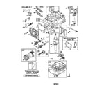 Briggs & Stratton 12H802-2645-B1 cylinder assembly diagram