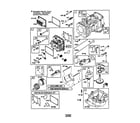 Briggs & Stratton 310707-0136-E1 cylinder assembly diagram