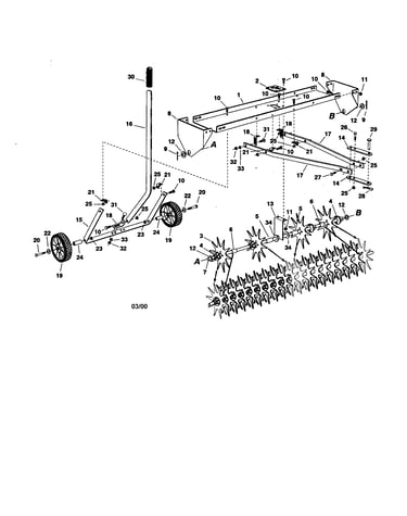 48" spike aerator