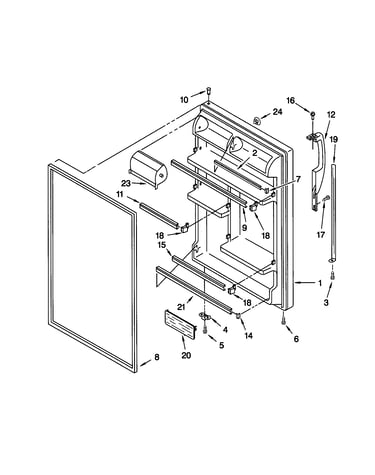 Refrigerator door
