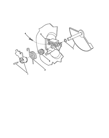 Lid dispenser w/cam spiral pin