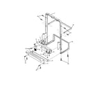 Frigidaire FDB765RBB0 front frame assembly diagram