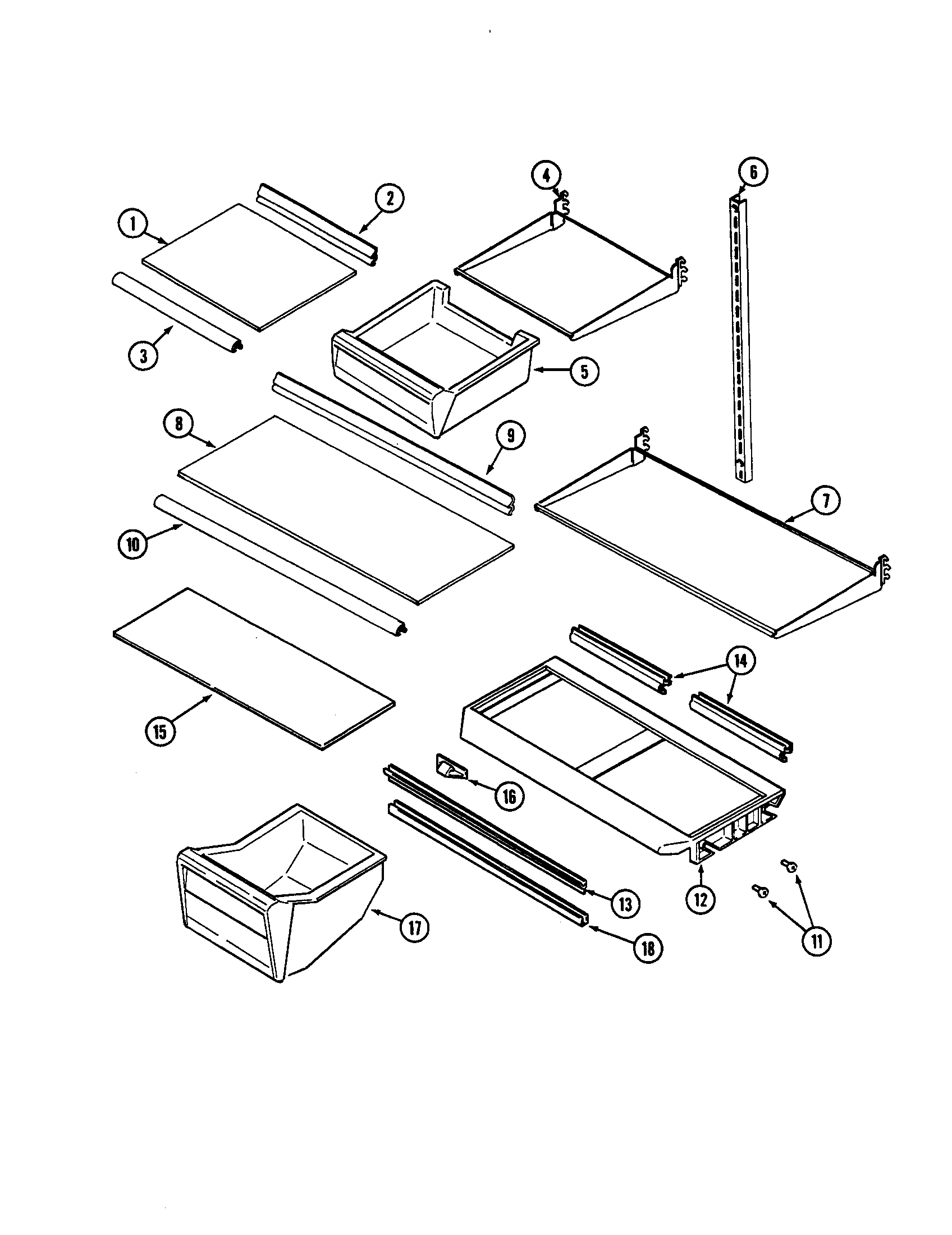 SHELVES AND ACCESSORIES