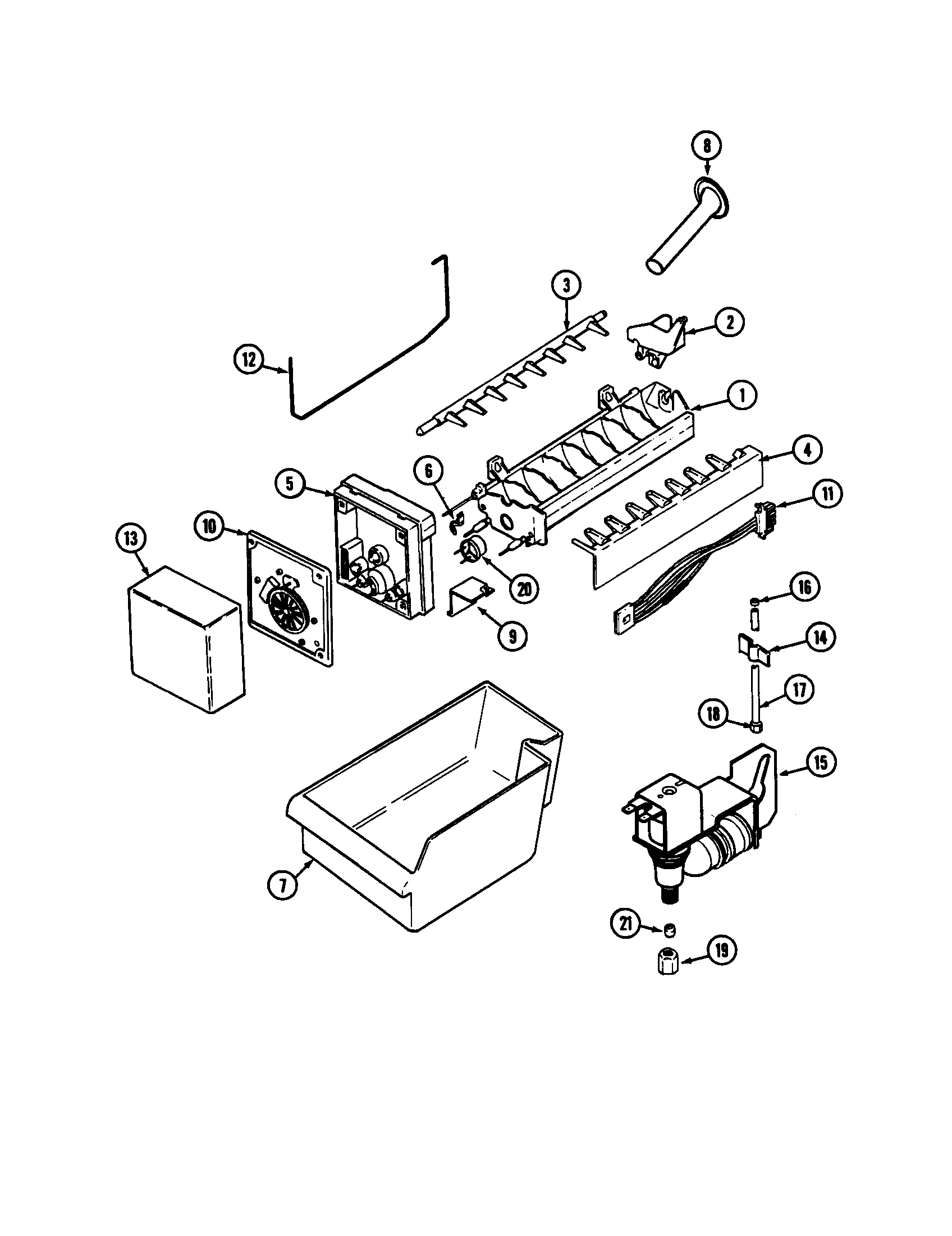 Optional ice maker kit