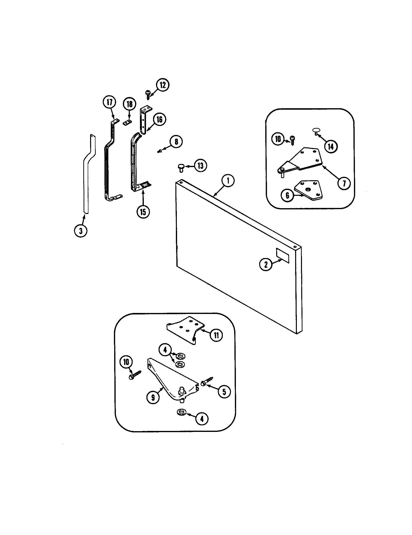 Freezer outer door
