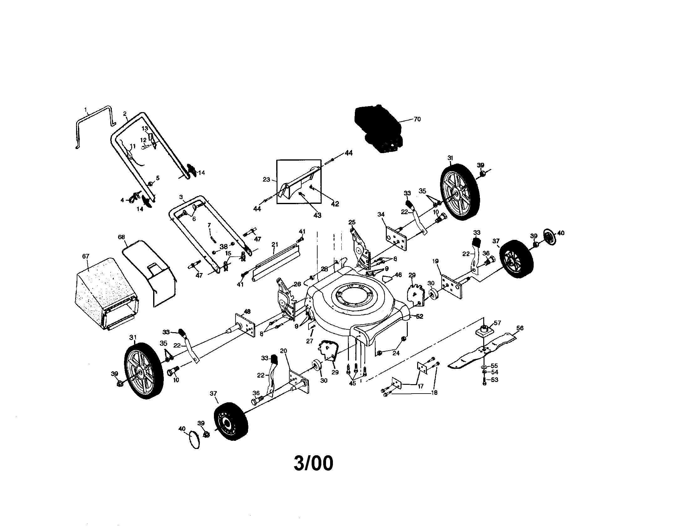 Rotary lawn mower