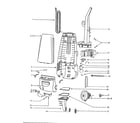 Eureka 4341AT motor cover assembly diagram