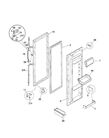 Refrigerator door