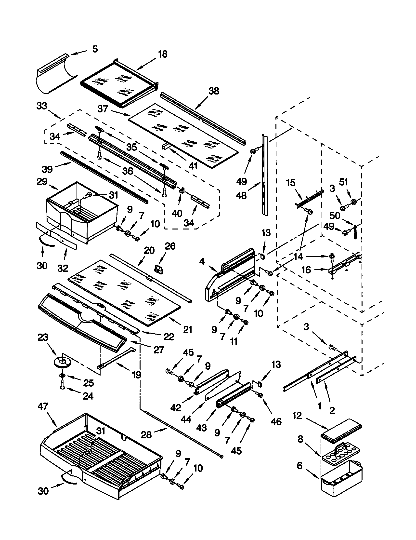 Refrigerator shelf