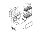 KitchenAid KBRC36MHS00 freezer door and basket diagram