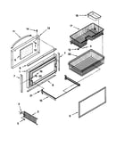 Freezer door and basket