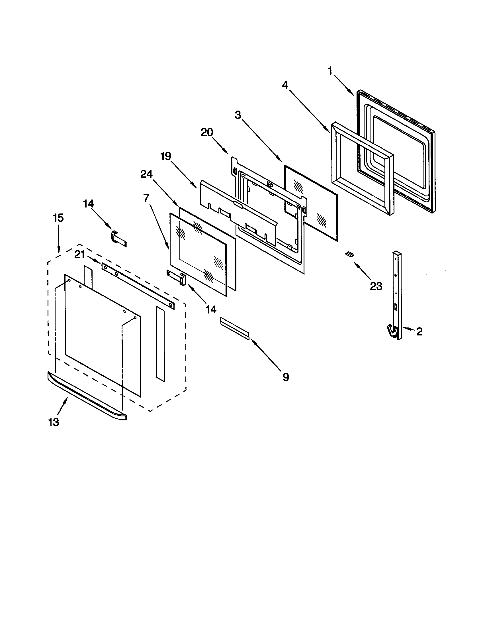 Oven door