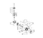 Whirlpool LSQ8543JT0 brake/clutch/gearcase/motor/pump diagram