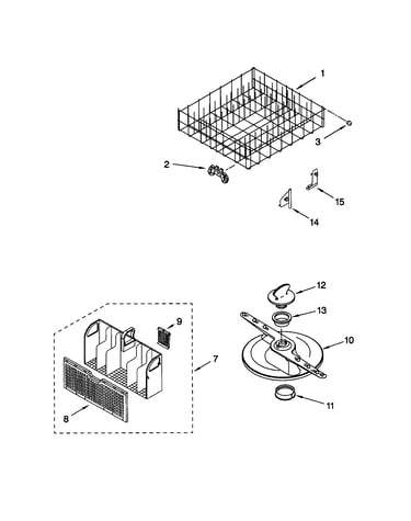 Lower dishrack