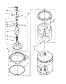 Agitator, basket and tub