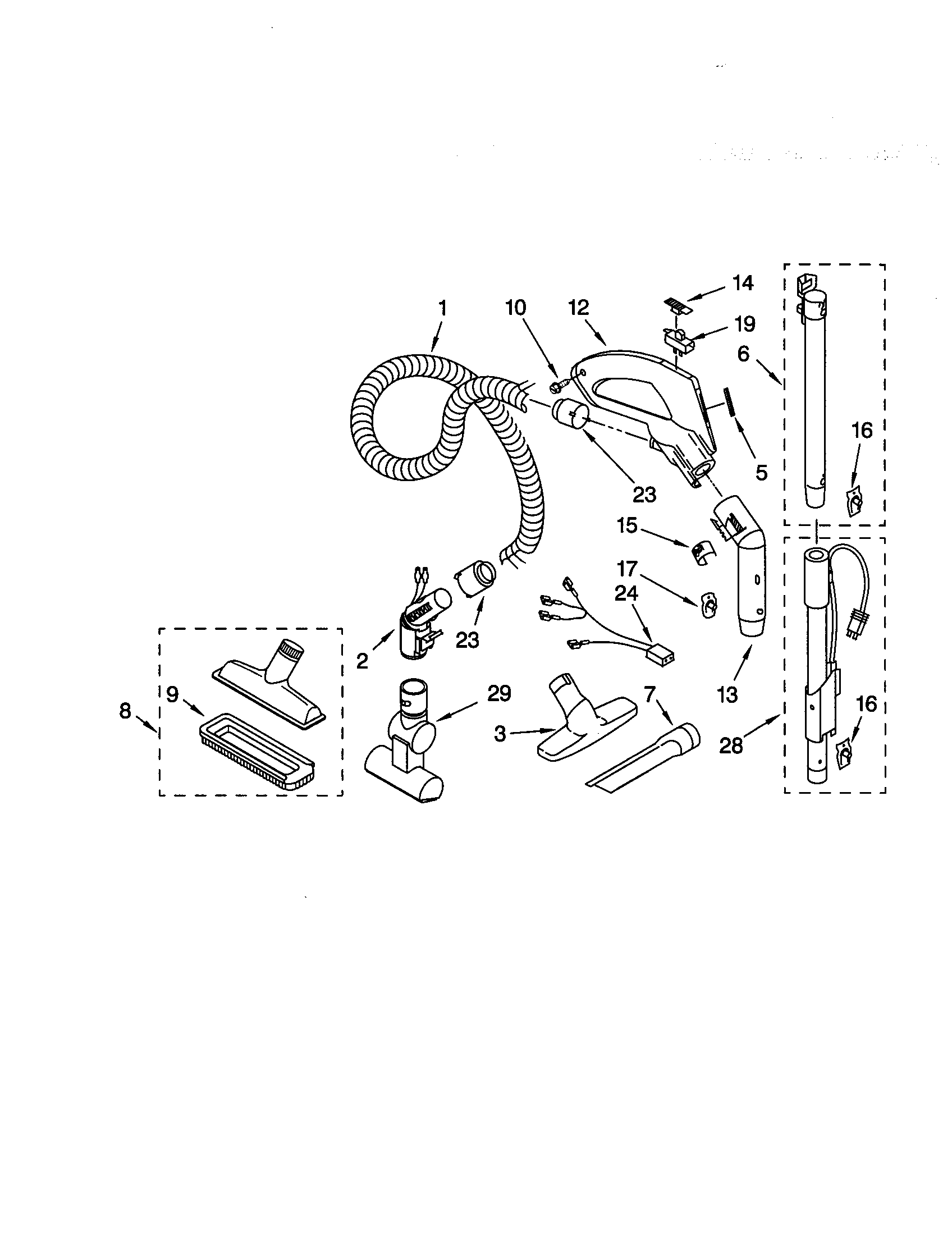 HOSE AND ATTACHMENTS