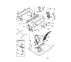 Kenmore 11060812990 top and console diagram