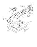 Burner box/gas valves/switches