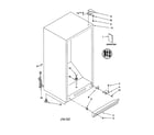 Whirlpool EV150FXJW00 cabinet diagram