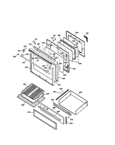Door and drawer