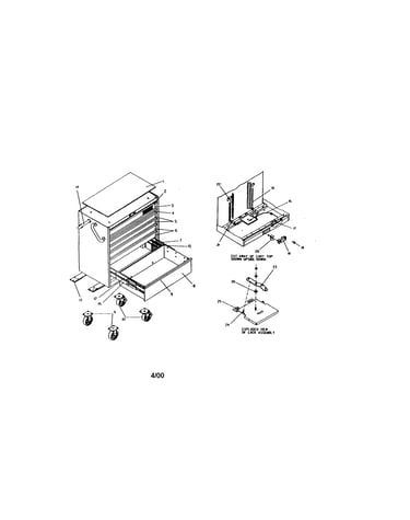 36" 7 drawer mobile tool cart