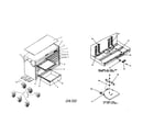 Craftsman 706655540 56" 13 drawer mobile tool cart diagram