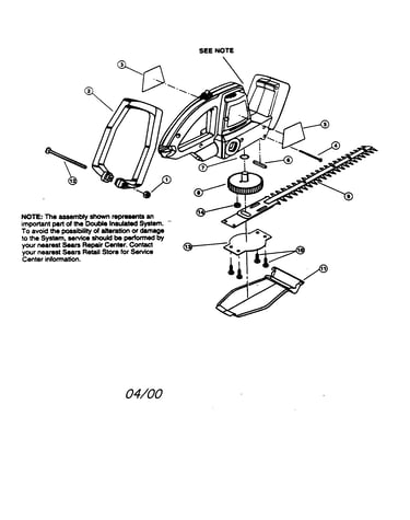 Electric hedge trimmer