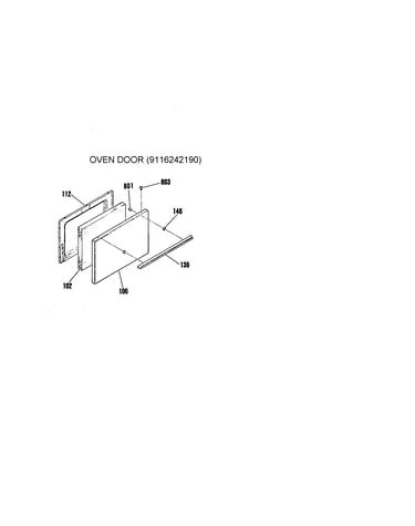 Oven door(9116242190)