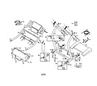NordicTrack 831298841 console base and motor hood diagram