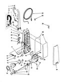 Dust compartment and motor