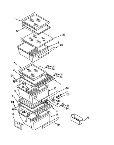 Refrigerator shelf