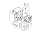 KitchenAid KERC601HWH3 oven chassis diagram