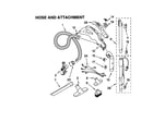 Kenmore 11629713991 hose and attachments diagram