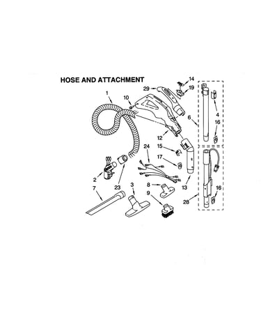 Hose and attachments