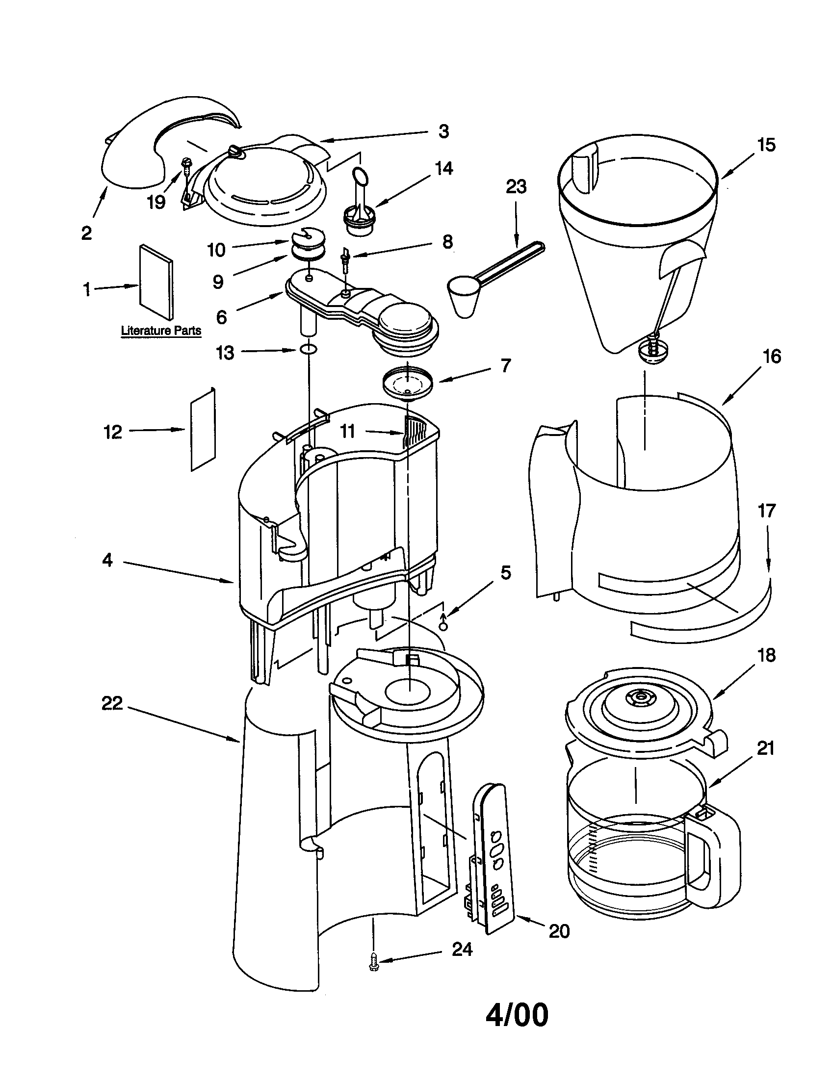 WATER TANK/CARAFE/FILTER