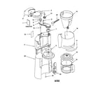 KitchenAid KCM200WH0 water tank/carafe/filter diagram
