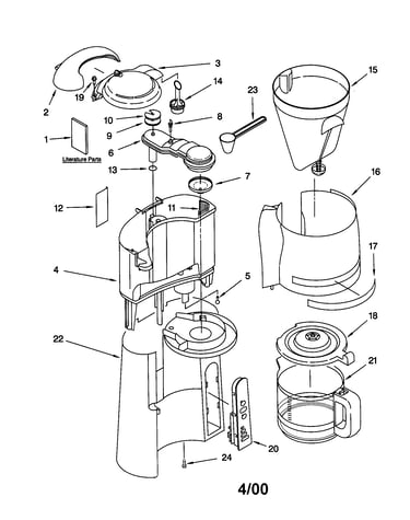 Water tank/carafe/filter