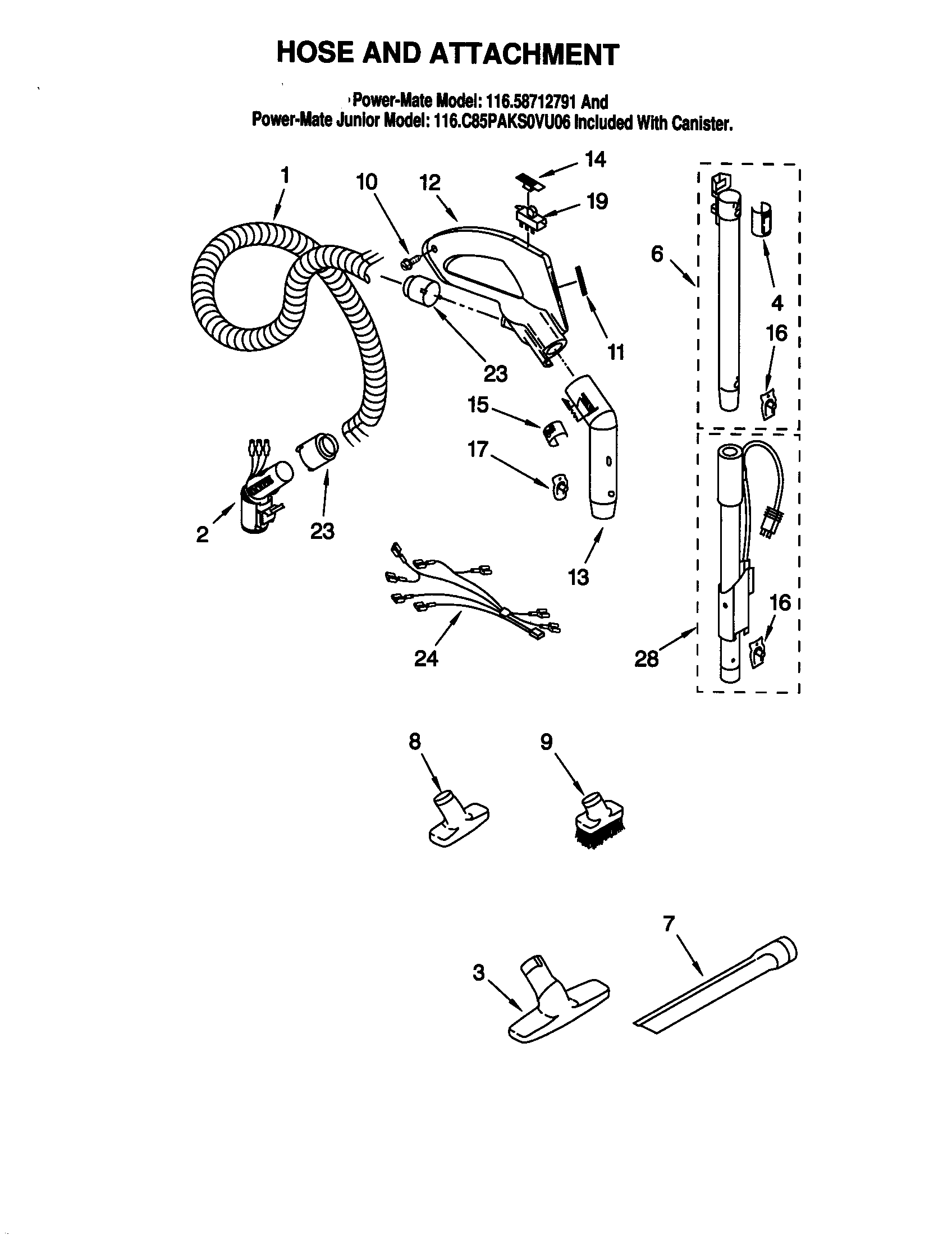 HOSE AND ATTACHMENT