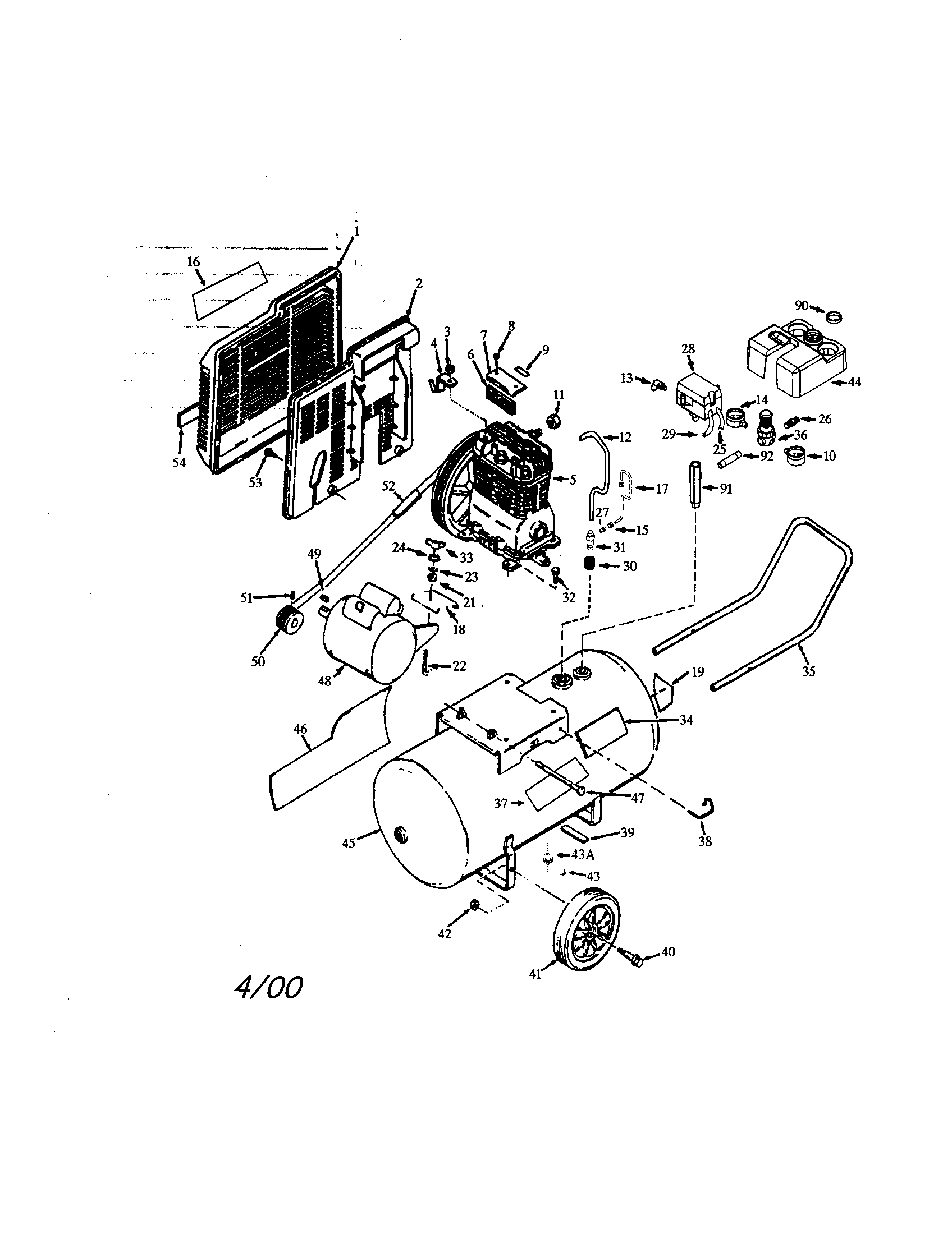Air compressor diagram